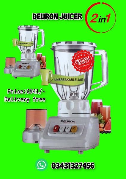 3 IN 1 Multipurpose Electric Juicer Blender 3