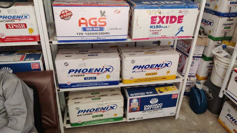 Batteries all Brands Daewoo, Phoenix, Exide, AGS, Volta & Osaka 8