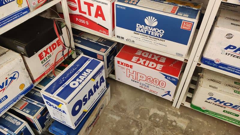 Batteries all Brands Daewoo, Phoenix, Exide, AGS, Volta & Osaka 10