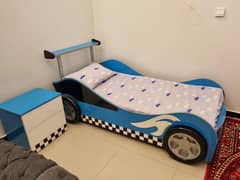 BED SET with Side Table In Car Shape
