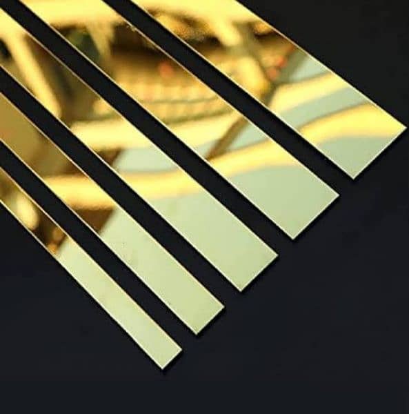 golden acrylic strips 0