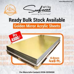golden acrylic sheets