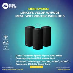 Linksys Mesh Router/ Velop/ WHW03 V2 /Tri-Band Mesh WiFi Router 0
