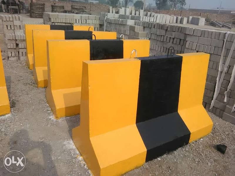 Jersey Barriers, Boundary Wall, Roof, Tuff Tiles, Blocks, Benches 4