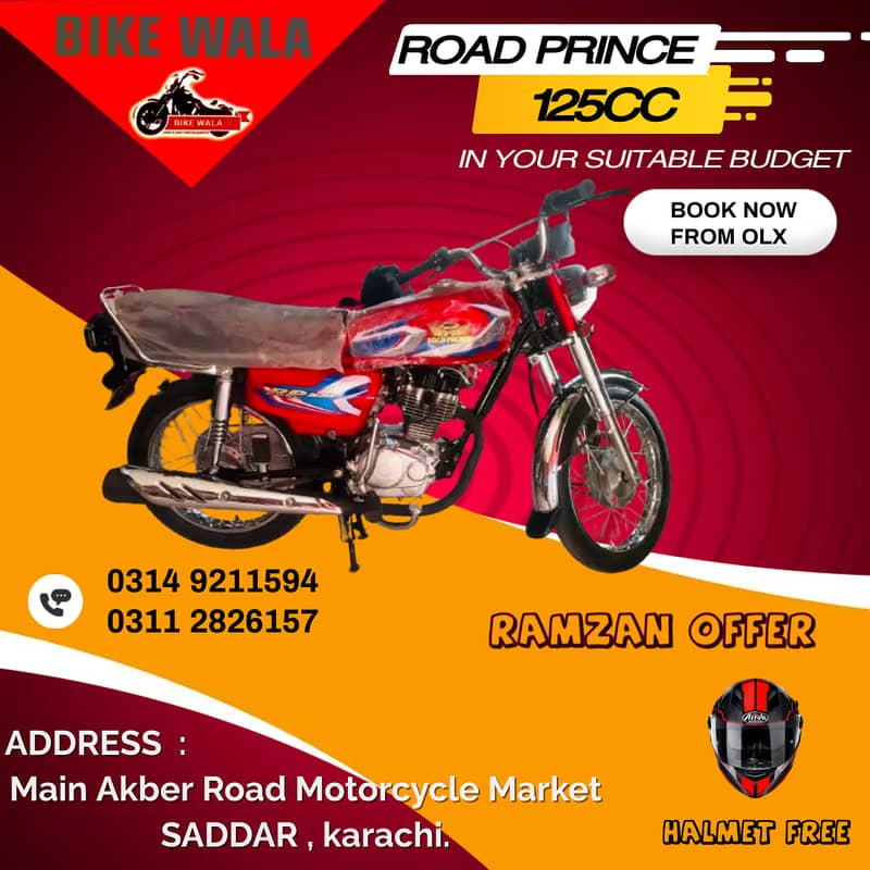 ROAD PRINCE 125 CC / 125cc For sell / RP 125 Available 5