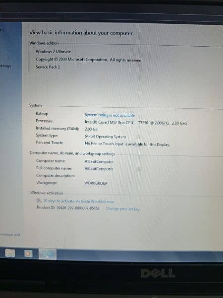 Dell laptop in good condition 1