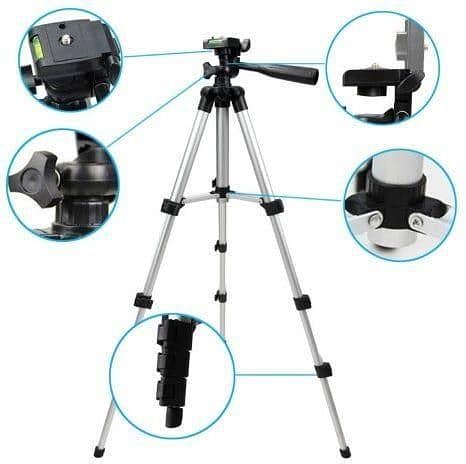 3.5-Foot Universal Tripod Stand – Perfect for Mobile Phones and Camera 3