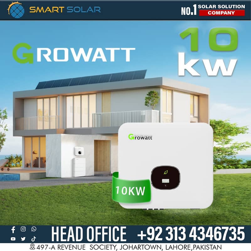 Growatt 10KW ON-Grid 3-Phase Solar Inverter 0