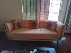 Turkish sofa 3,2,1 solid wood velvet poshish brand new