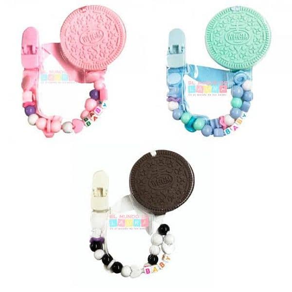 Oreo Shape High Quality Baby Teether in 3 Colours 5
