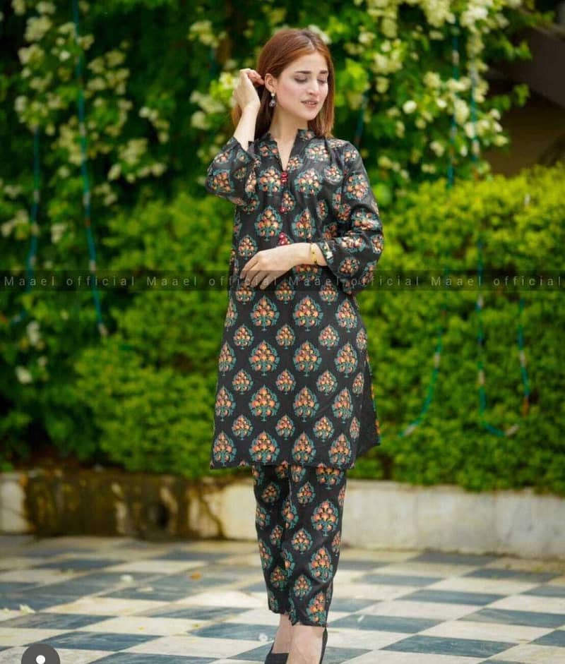 lawn suit | womens suit | stitch suit casual dress | summer collection 14