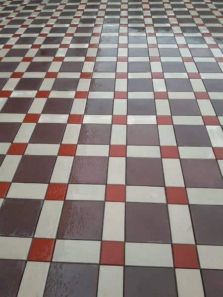 Tuff tiles, chemical Tuff tiles,  clad stone, floor art work 4