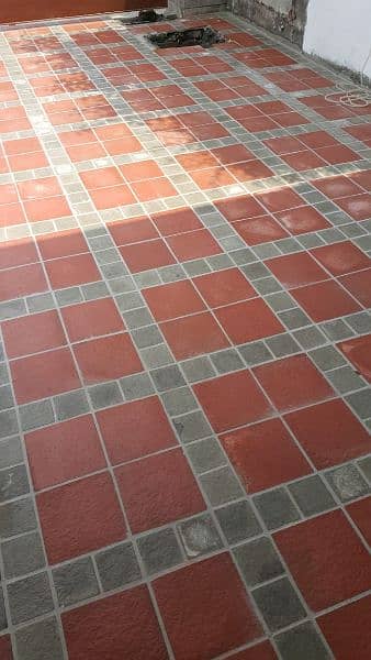 Tuff tiles, chemical Tuff tiles,  clad stone, floor art work 5