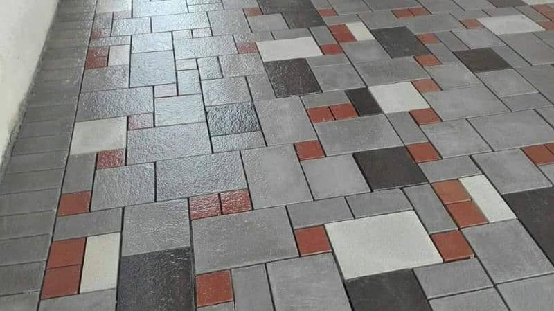 Tuff tiles, chemical Tuff tiles,  clad stone, floor art work 7