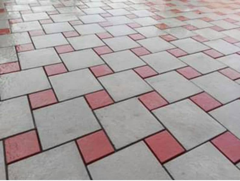 Tuff tiles, chemical Tuff tiles,  clad stone, floor art work 17