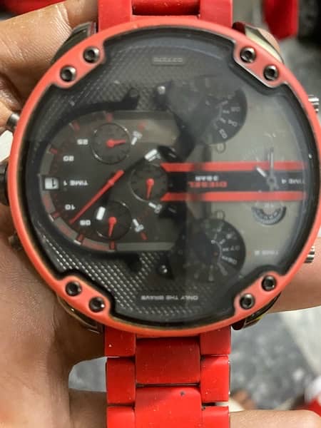 Diesel Mr Daddy 2.0 Dz7370 Red silicon Mens 0