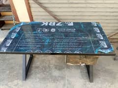 office table with 2 drazz & black super glossy sheet  only in 14000 Rs