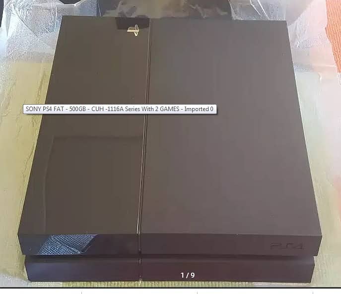 PS4 500 GB - 2 Games & all accesories with Box. 4