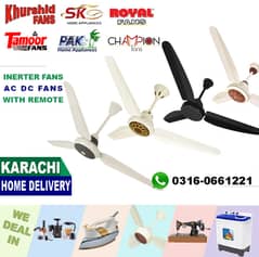 Tamoor |Khurshid | Shaban AC DC Inverter Ceiling Fan | Royal Khursheed