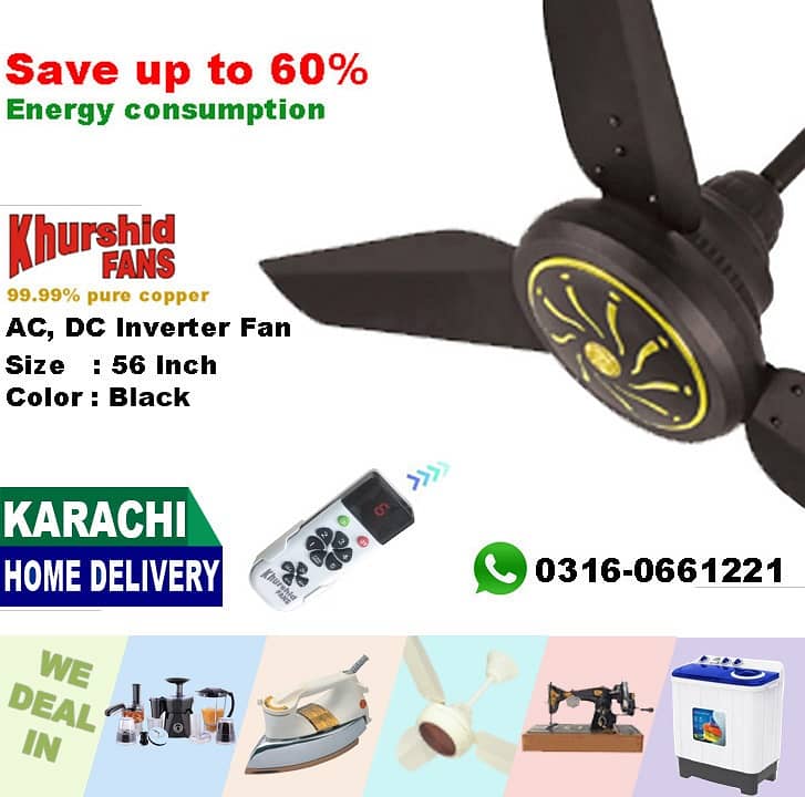 Tamoor |Khurshid | Shaban AC DC Inverter Ceiling Fan | Royal Khursheed 4