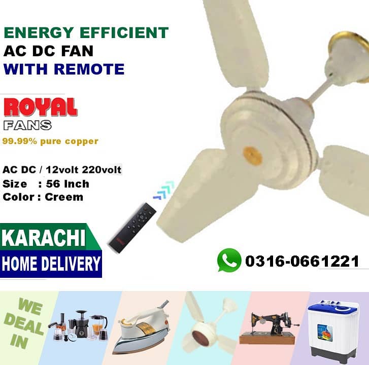 Tamoor |Khurshid | Shaban AC DC Inverter Ceiling Fan | Royal Khursheed 6
