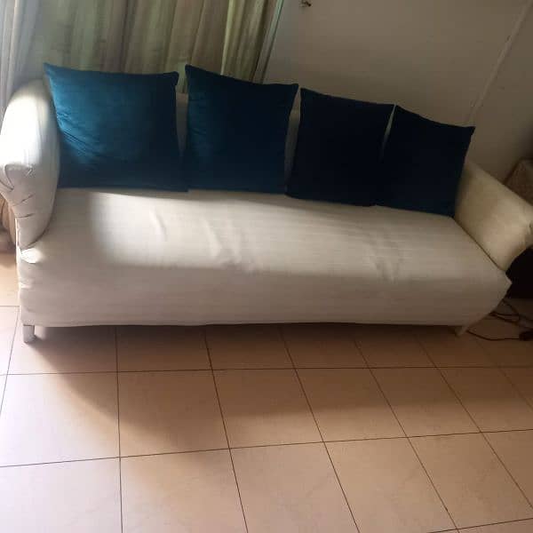 leather sofa 3 seater n 1 ,1 seater in good condition for sale 6
