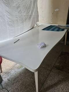 solid wood dinning table white color very low price