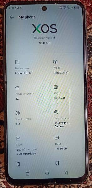 Infinix Hot 12 6/128 10/10 No Fault No open just Mobile 2 day battery 5