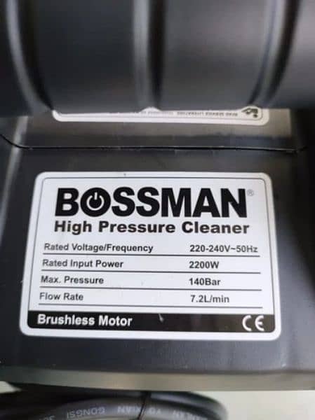 BOSSMAN industrial High Pressure Car Washer - 140 Bar, Induction Motor 9