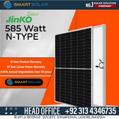 Solar panel Jinko 585 Watt N Type Solar Panel