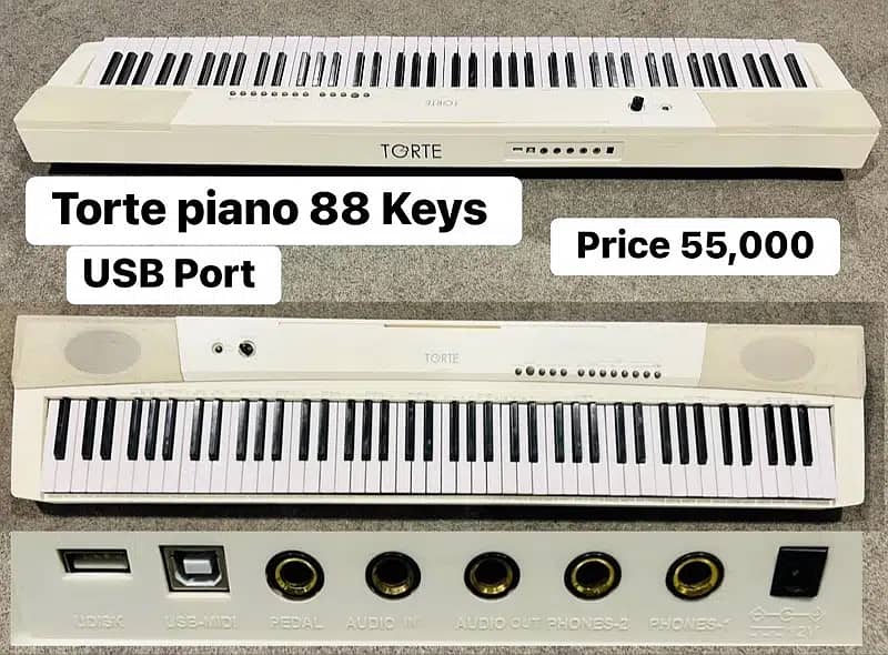 Korg sp -170 s digital piano weighted hammer keysYamahap-80 keyboard 9