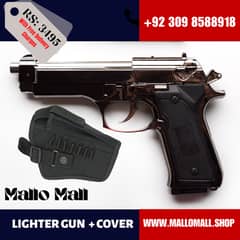 Metal Body Heavy Weight Lighter Gun With Stand & Cover At Mallo Mall