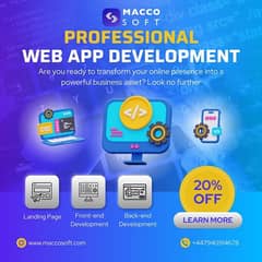 Website and Web application development
