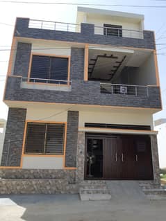 120 yards beautiful house sell in block-4, saadi town contact tariq shah 0