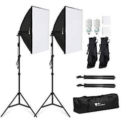SOFTBOX VIDEO LIGHT PAIR FOR PHOTO AND VIDEO 0