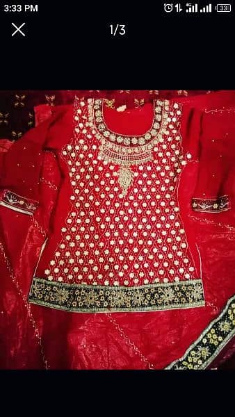 Bridal lehanga + Jewlry set New look شادی کے لیے لہنگہ بمع جیولری سیٹ 1