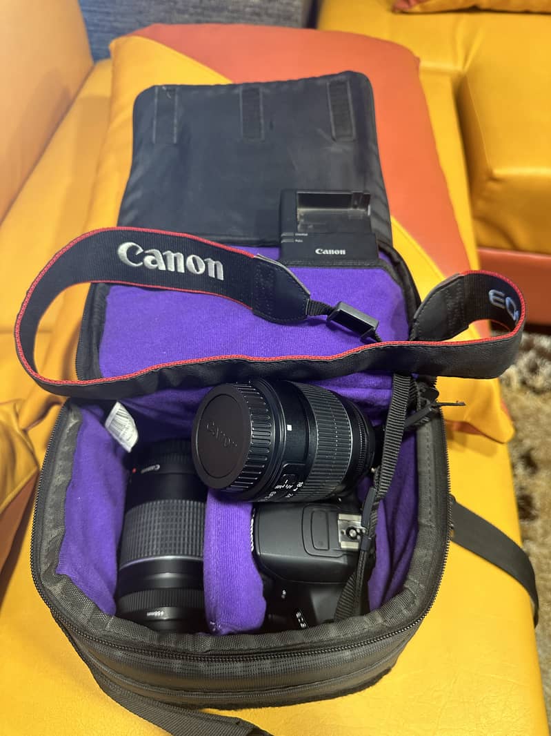 Original DSLR Camera Canon EOS 700D with 2 Lens 18-55mm & 75-300mm 12