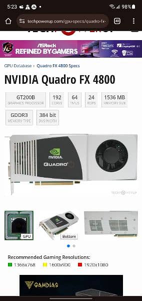 Quadro fx 4800  1.5 GB best for gta v 2