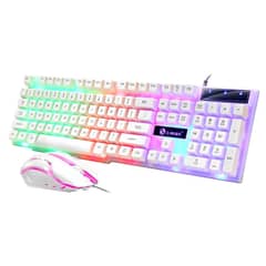 Gaming Keyboard & Mouse RGB Keyboard & RGB Mouse Wired Combo Pack Semi