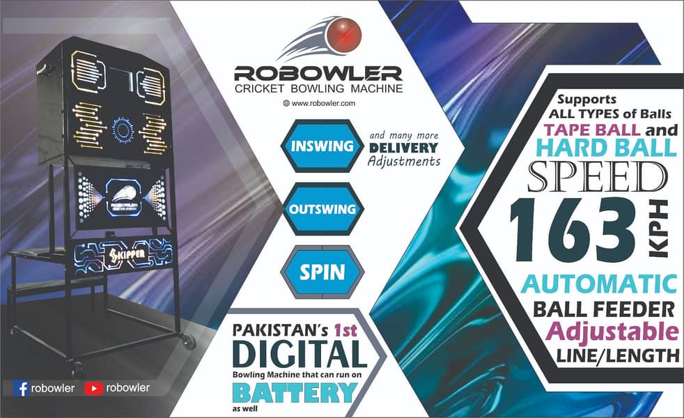 ROBOWLER Bowling Machine / Cricket Bowling Machine in Pakistan 1