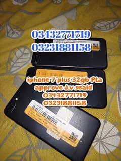 Iphone 7 Plus pta approve 32gb JV or iphone 7 plus non pta 03432771719 0