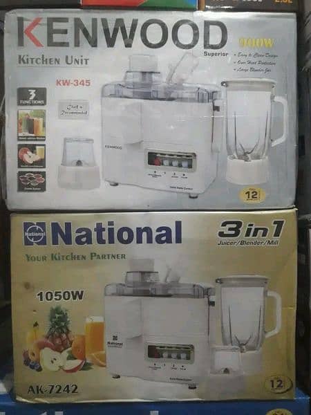 New 3in1 Juicer for juice, Milk Shake, vegetables chop and dry mill 3