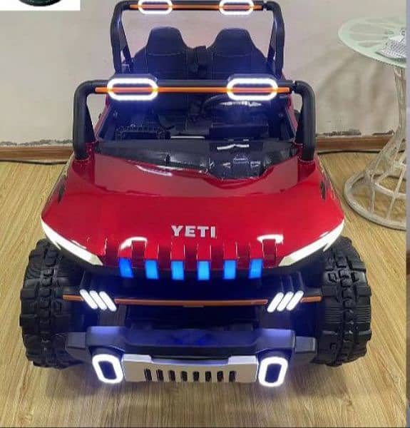 kids battery operated jeep model name ford colour black red 4