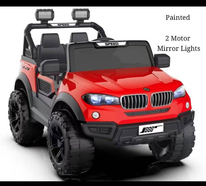 kids battery operated jeep model name ford colour black red 5
