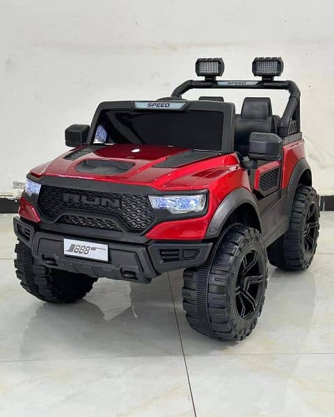 kids battery operated jeep model name ford colour black red 10