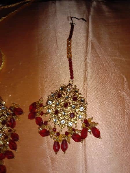 Red Jewellery set for bride 1