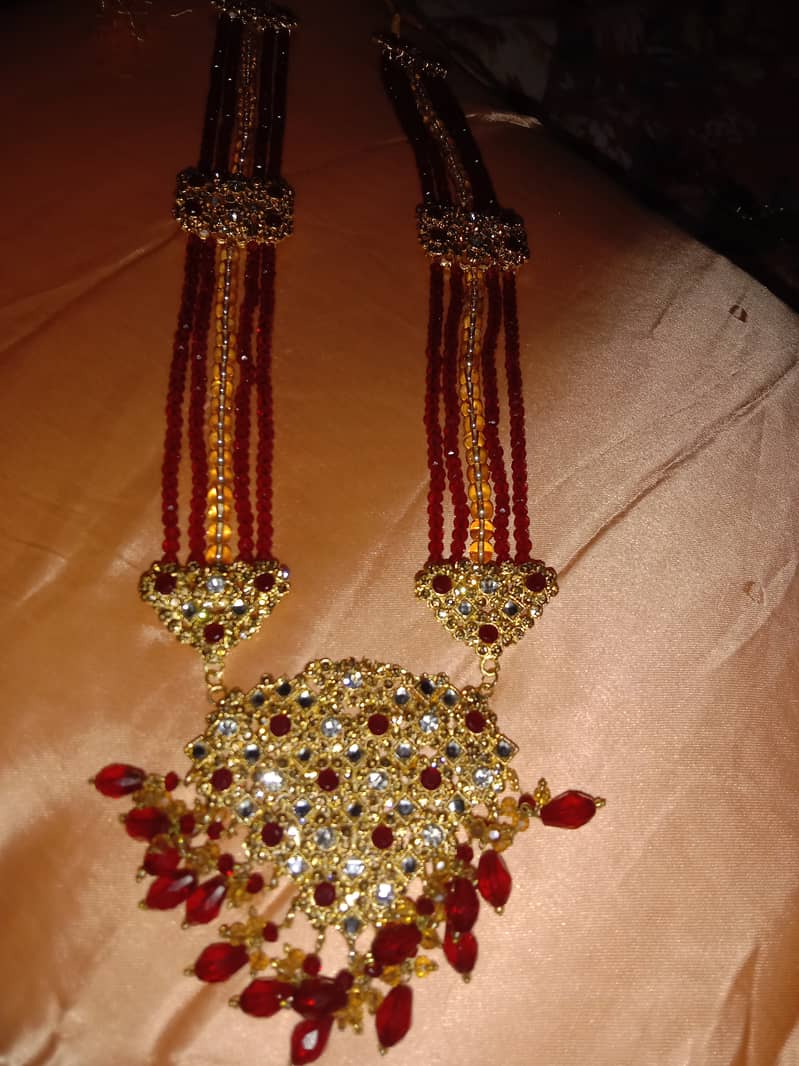 Red Jewellery set for bride 3