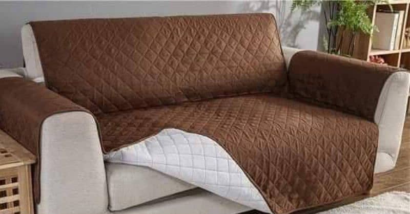 3 Pcs Micro Knitted Jersey Sofa Cover Set, 5 Seater 0