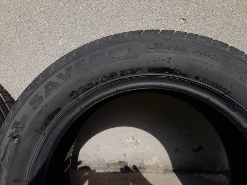 Savero gti radial tyres. 225/60/18 4