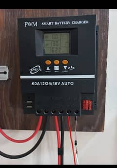 60/50A PWM solar panel charge controller 2x Auto Battery reg 0